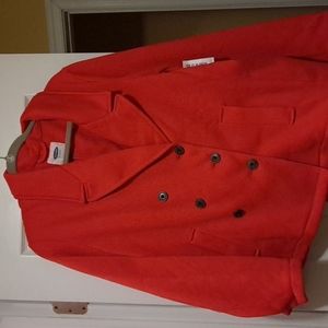 Womens XXL Old Navy Coral Peacock Coat
